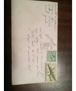 VTG 1945 Postmarked Envelope Air Mail 8 Cent Stamp George Washington Green - £7.83 GBP