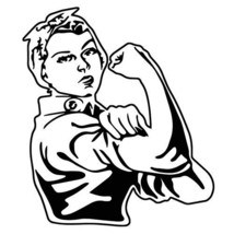 We Can Do It! sticker VINYL DECAL STEM Rosie the Riveter Feminism Women&#39;... - $7.12