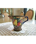 VTG H &amp; K TUNSTALL CREAMER MADE IN ENGLAND 2.75&quot;H FRUIT MOTIF W/ BLUE HA... - $238.95 MXN
