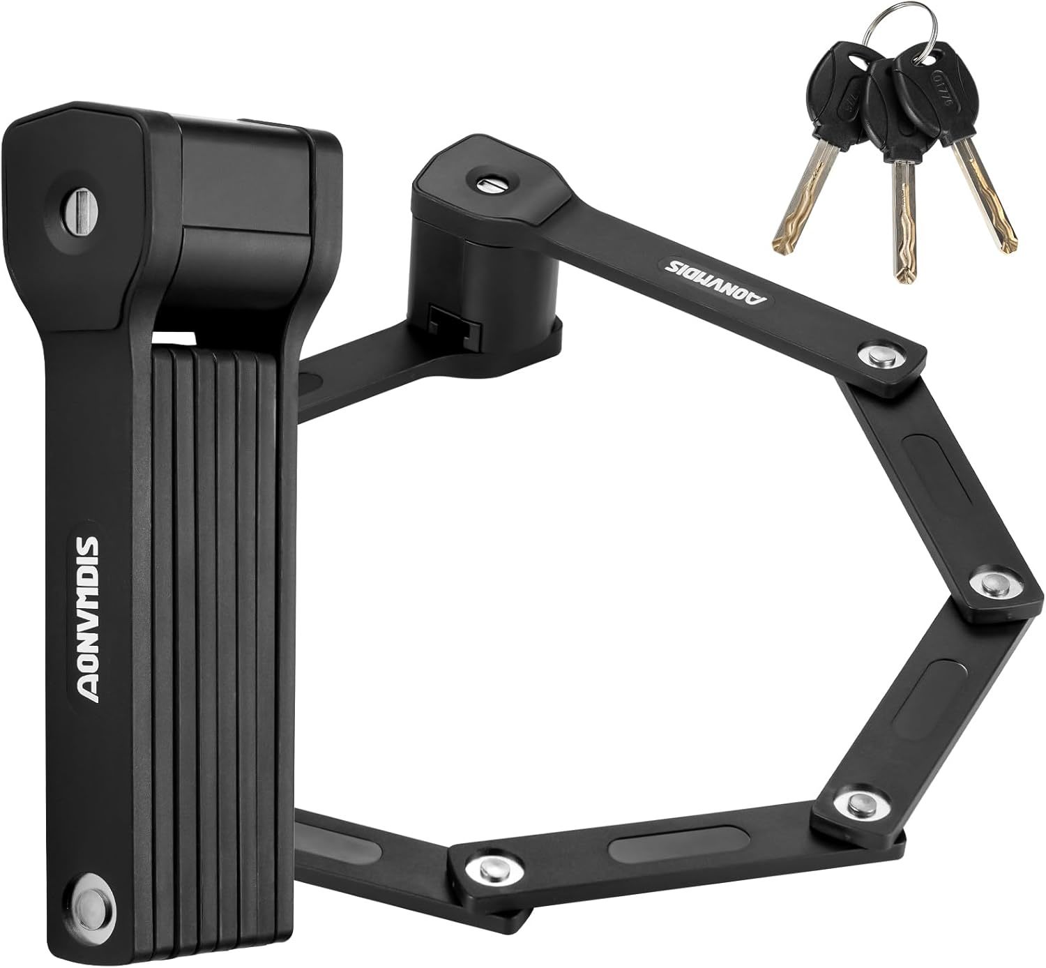 Folding Bike Lock Bicycle Scooter Motorcycle Folding Locks With 3Keys He... - $30.99