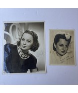 Olivia De Havilland 2 Signed Photographs Autograph - $3,729.84 MXN