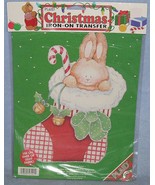 Plaid Stocking Bunny #57421 Christmas Iron-on Transfer 1993 NIP by:Darci... - $4.11 CAD