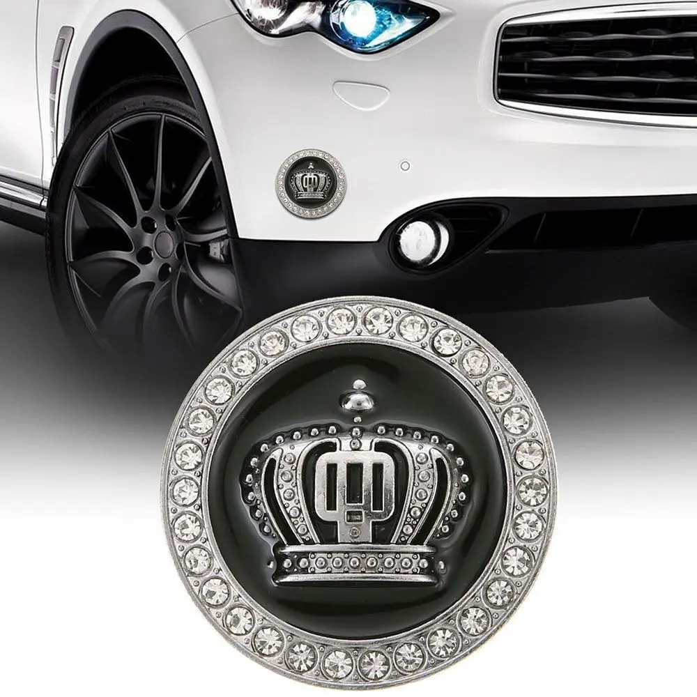 Personality Car Stickers Creative Durable Metal Crown Body Sticker Simple - £9.67 GBP+