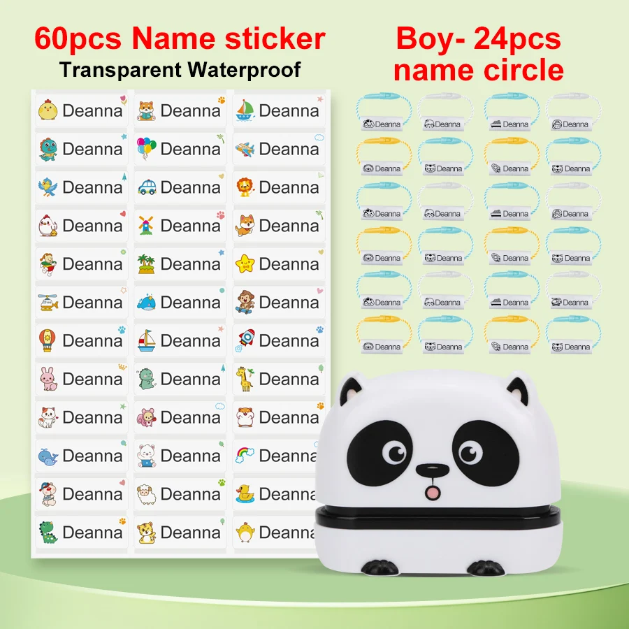 149pcs Customized Name Stamp Paints Personal Baby Engraved -White Boy Set-B - $19.36