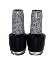 (2) Pack!! Opi Nail Lacquer “Never Have Too Mani Friends!“ H91 Hello Kitty Black - $10.99