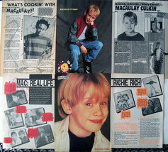 MACAULAY CULKIN ~ 24 Vintage Color, B&amp;W Clippings, Articles, PIN-UPS 199... - £6.55 GBP