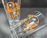(2) Magic Hat Brewing Company #9 Beer Pint Glasses Set Clear Orange Logo... - $31.65