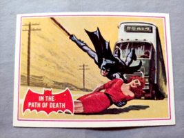 1966 Batman Card Topps Red Bat 38A In The Path of Death NM - £19.42 GBP