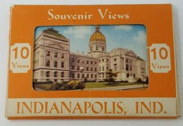 Indianapolis 11 Color Souvenir Views Vintage 1930s Craft Greeting Card C... - $15.15