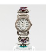 Moulin Madreperla Quarzo Orologio W/ Cuore Pietre Set IN Sterling Argent... - $9,763.77 MXN