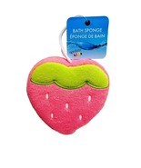 Fruit Bath Sponge Kids Cute Body Shower Cleansing Sponge-Strawberry Shaped - $12.75