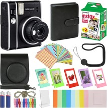 Fujifilm Instax Mini 40 Instant Film Camera Black With Carrying Case + Fuji - £142.97 GBP