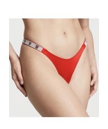 NWT Victoria&#39;s Secret Very Sexy Rhinestone Strap Brazilian Panty Red Large - £11.66 GBP