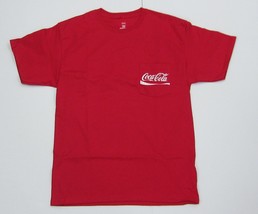 Coca-Cola Red Tee Shirt with Pocket Medium - £7.62 GBP