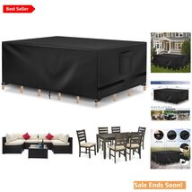 Air Vented Waterproof Patio Furniture Cover for Sectional Set 90"L x 64"... - $43.51