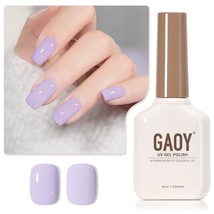 GAOY Pastel Purple Gel Nail Polish, 16ml Soak Off Gel UV for - £9.28 GBP