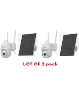 2 x 1080P PTZ Solar Security Camera Outdoor 355° Wireless WiFi Solar Cam... - $1,321.67 MXN