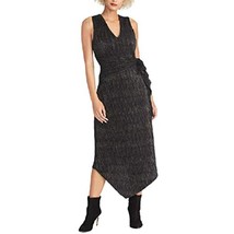 MSRP $119 Rachel Roy Metallic Tie Waist Dress Black Size XS - £28.17 GBP