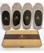 Vero Monte Mens Premium No Show Liner Socks - 4 Pack, Size: 8-10, 10-12 - $9.73