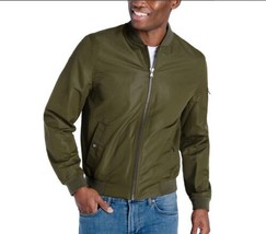 $125 Michael Kors Men&#39;s Khaki Bomber Jacket Large NWT - £52.63 GBP