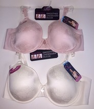 Olga Underwire Contour T-Shirt Bra No Side Effects 2561 Ivory Pink Full Coverage - £30.56 GBP