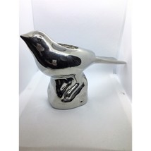 Chromed Ceramic Bird Candleholder - £11.18 GBP