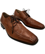 Stacy Adams Peyton Bike Toe Cognac Leather Lace-up Shoes 24610-221 size ... - $60.81 CAD