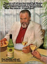 1981 Paul Masson Pinot Chardonnay Wine Vintage Print Ad Dinner Table Wal... - $10.97