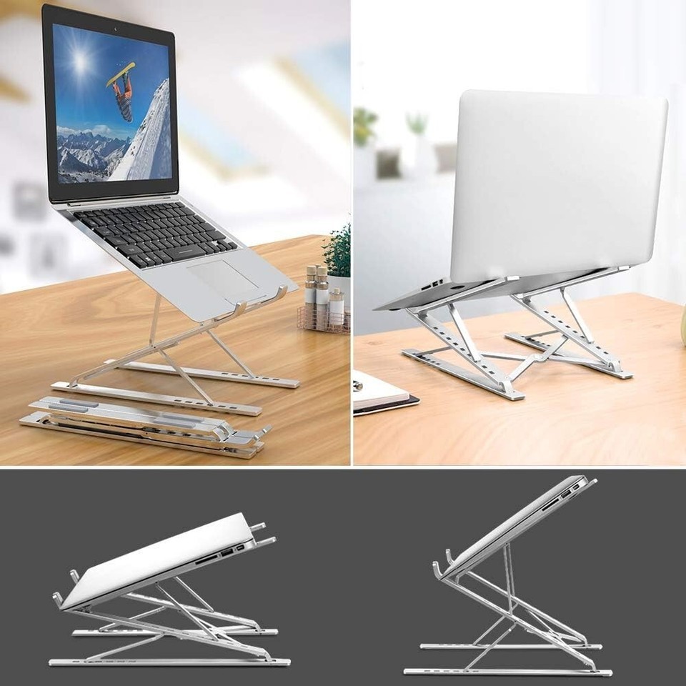 Adjustable Portable Aluminum Laptop Stand for 10" - 17" Devices - Ergonomic D... Item image 4