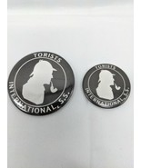 Lot Of (2) Torists International S.S. Pin Pinbacks 2.5&quot; 1.75&quot; - $24.74