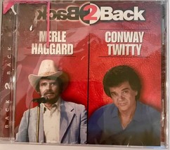 Conway Twitty Merle Haggard Back 2 Back  CD 1998 Rare - £18.68 GBP