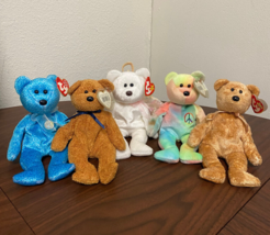 Ty Beanie Babies assorted bear lot of 5 - $13.81