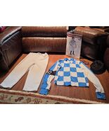 Halloween Costumes Boy&#39;s Jockey Costume XL Blue Checkered Kentucky Derby... - $349.57 MXN