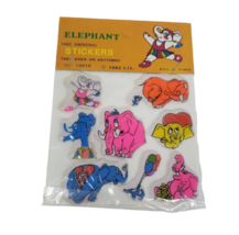 VINTAGE 1983 LAURIE IMPORT THREE 3 DIMENSIONAL PUFFY ANIMAL ELEPHANT STI... - £29.06 GBP