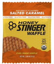 Honey Stinger Energy Waffles 12 Pack [Salted Caramel] 1.06oz Gluten Free - £21.03 GBP