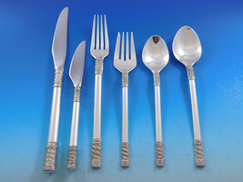 Aegean Weave Plain by Wallace Sterling Silver Flatware Set for 8 Service... - £2,530.10 GBP