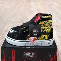 Vans Sk8 Hi House Of Terror The Shining Womens Size 5 Black Yellow Suede... - $59.39