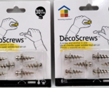 DecoScrews Drywall Anchors Holds 30 lbs 6 Pack All in One Hanger Lot of 2 - $9.00