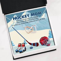 Proud Hockey Mom Card Gift | Necklace For Hockey Mom | Mom Message Jewelry  - £39.92 GBP+