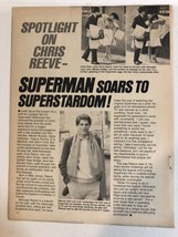 Christopher Reeve vintage One Page Article Superman Soars To Super Stard... - $6.92