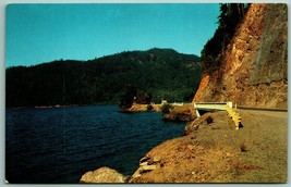 Highway along Lake Crescent Olympic National Forest WA UNP Chrome Postcard G5 - £3.06 GBP