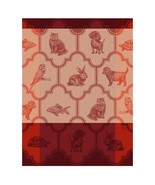Le Jacquard Francais Nos Acolytes Pink Animal Cotton Tea or Kitchen Towel - $28.00