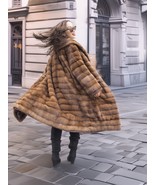 Harlow — Horizontal Let-Out Pastel Mink with Shawl Collar M Fast Shipping - $639.00
