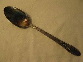 Rogers Bros. 1847 First Love Pattern 8.25&quot; Silver Plated Serving Spoon #1 - £7.83 GBP
