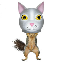 Hilarious Hanging Hollow Cat Head Squirrel Feeder - £16.77 GBP