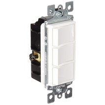 Leviton 1755-W 15 Amp, 120 Volt, Decora Single-Pole, AC Combination Swit... - £26.99 GBP