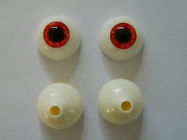 Pair of Realistic Life Size Human/Zombie Acrylic Eyes for Halloween PROPS, MASKS - £10.38 GBP