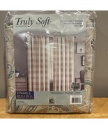 Truly Soft 84X50” 2 Panels Paisley Blue Orange Window Panel Curtains Cot... - $40.95 CAD