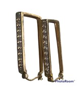 vintage sterling silver earrings 925 CZ - $1,510.71 MXN