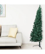  Artificial Half Christmas Tree Green PVC Medium Foldable - $1,308.59 MXN